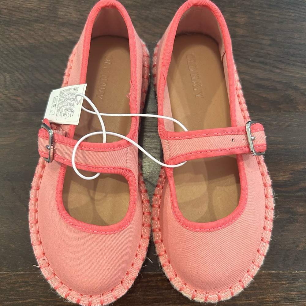 Pink Canvas Mary Jane Kids Shoes